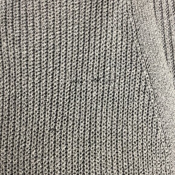 Iris Gray Knit Open Front Cardigan Sweater 3/4 Sleeve w Pockets Cozy Plus Sz 2XL - Picture 11 of 11